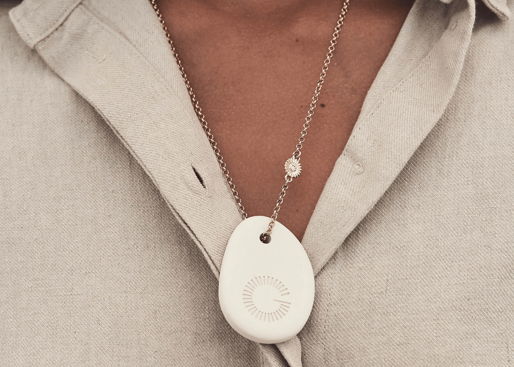 Jewelry Jewelry CERAMIC PEBBLE - white&gold