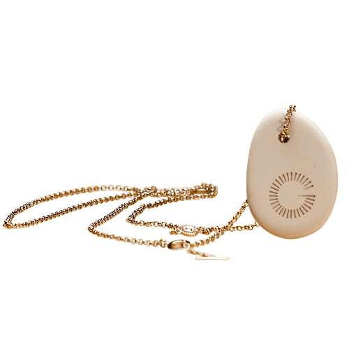 Jewelry gift CERAMIC WHITE PEBBLE