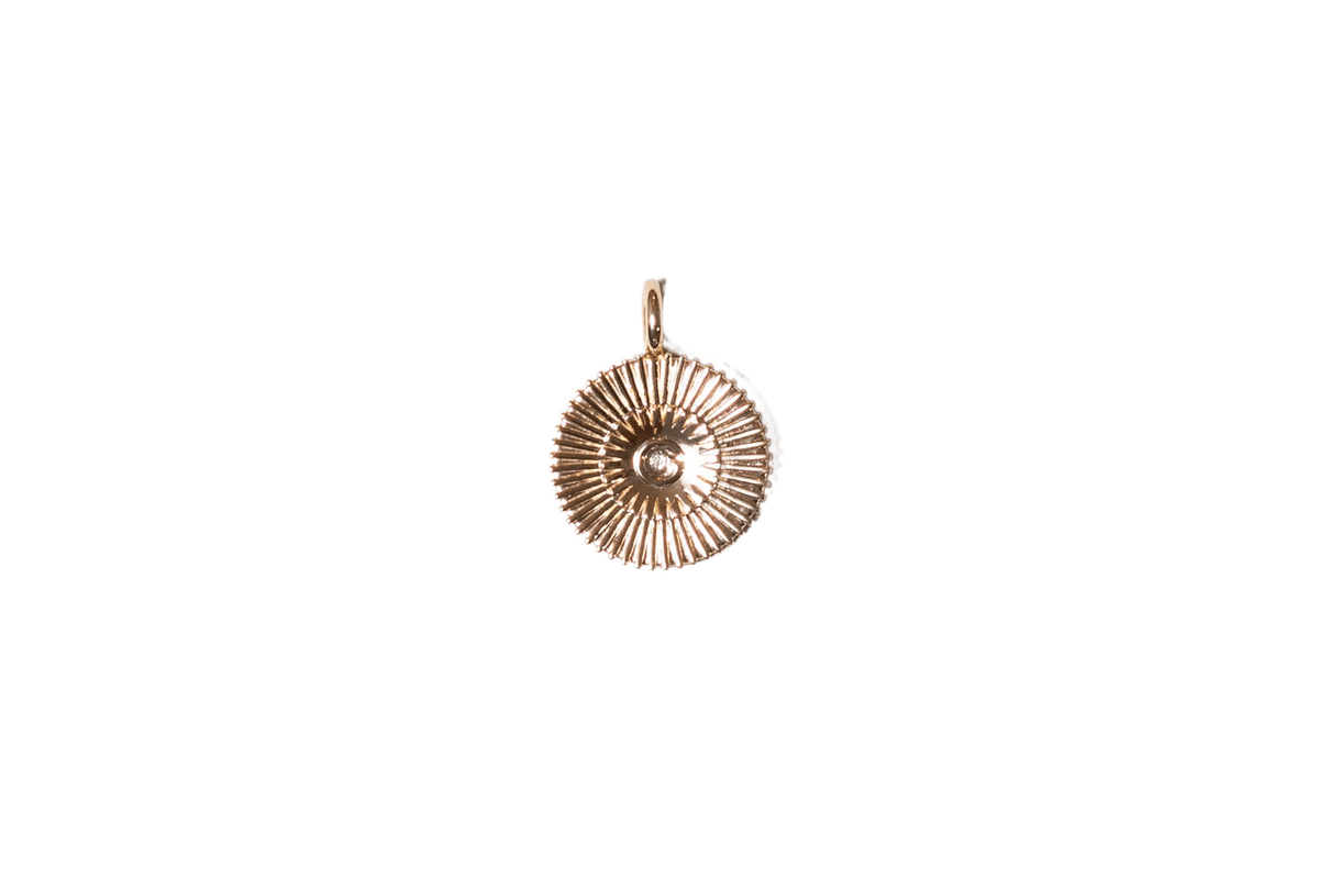 18k gold plated & sterling silver Jewelry SUN CHARM - gold