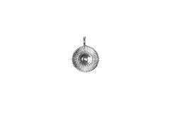 18k gold plated & sterling silver Jewelry SUN CHARM- silver
