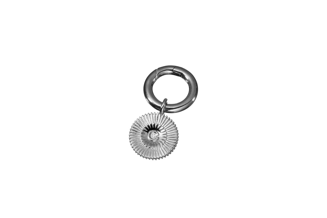 18k gold plated & sterling silver Jewelry SUN CHARM- silver