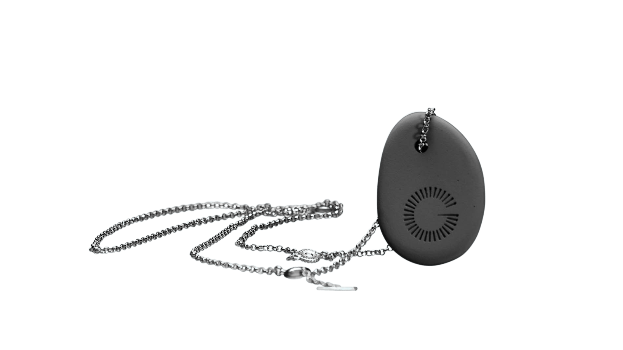 CERAMIC PEBBLE - grey/silver