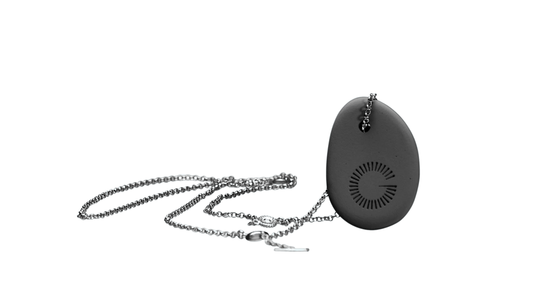 CERAMIC PEBBLE - grey/silver