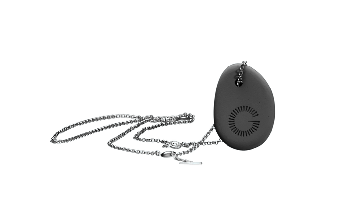 CERAMIC PEBBLE - grey/silver
