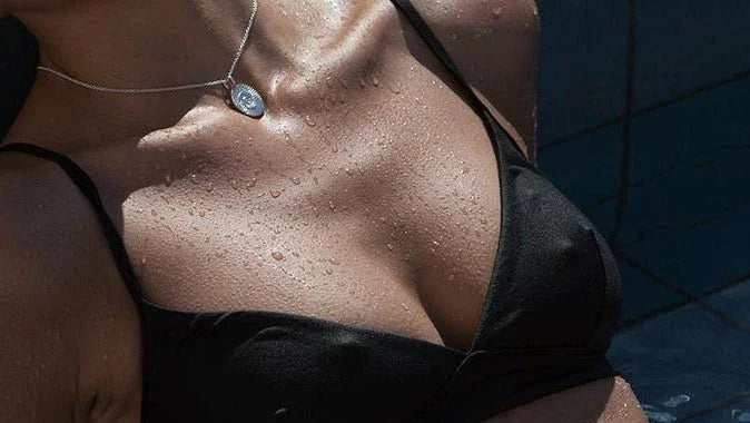 18k gold plated & sterling silver Jewelry SUN CHARM- silver